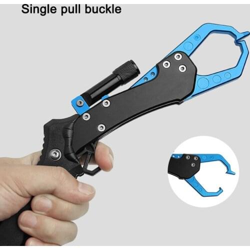 Aluminium Alloy Fishing Grip with Light 28.5cm Portable Fishing Lip Gripper Controller Fish Catch Accessories Equipment Tool