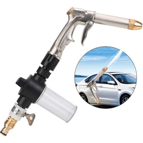Car High Pressure Water Gun Washer Nozzle Set Foam Washing Tools Copper Off Road 4x4 Automotive Motorcycle Accessories Universal