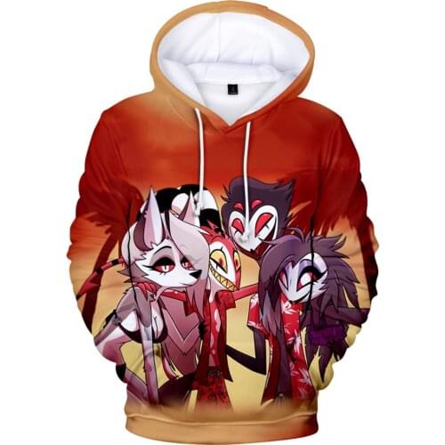 3-14 Years Boy girl kids Sweatshirt Anime Helluva Boss Hoodie Anime Clothes Women Mens Hoodies Children Helluva Boss Sweatshirt