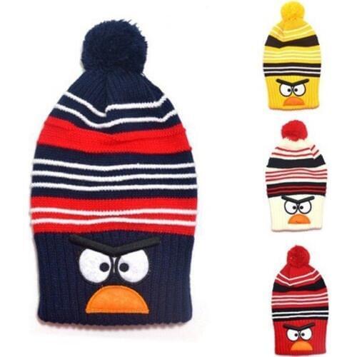 Bnaturalwell Children Winter Beanie Baby knitted cute animal bird hats Kids cartoon character hat Boys girls Warm caps H526