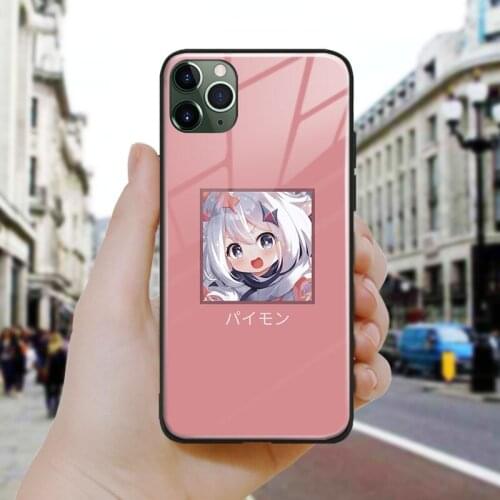 Genshin Impact Paimon cute art Soft Silicone Glass Phone Case Cover Shell For iPhone SE 6 6s 7 8 Plus X XR XS 11 12 Mini Pro Max