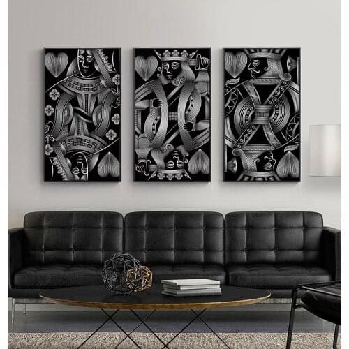 Wall Art Canvas Painting Poker Card Home Decor Gambling Poker Pictures HD Prints Club Casino bar restaurant Decoration Posters