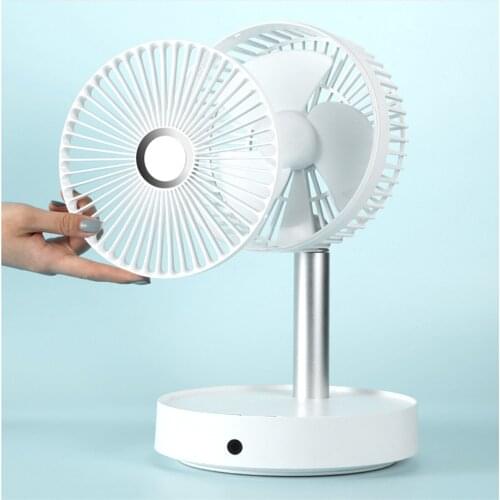 Desk Standing Fan USB Rechargeable Fan With Remote 4 Wind Mode Oscillating Fan With Timer For Office Dorm
