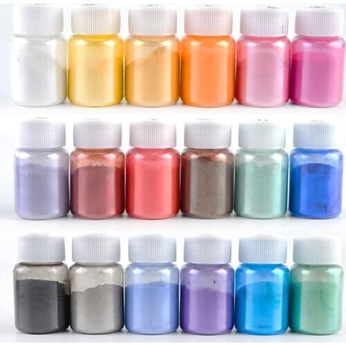 10g/bottle Handmade Pearl Mica Powder for DIY Epoxy molds making Pearl Powder Pigment Silicone molds filler