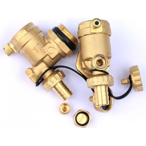 Floor heating water separator accessories automatic exhaust valve assembly three-way automatic exhaust manual drain