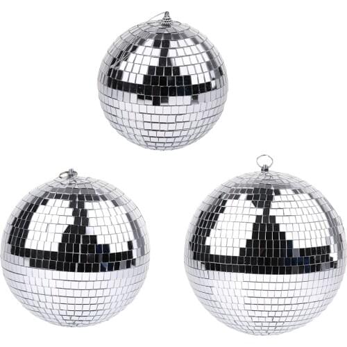 Silver Disco Mirror Ball DJ Dance Party Decorative Stage Lighting
