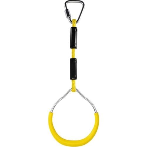 Heavy Duty Swing Gymnastic Rings Children Trapeze Bar Pull Up Gym Rings Ring for Kids Boys Girls