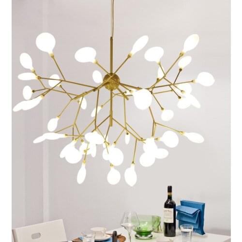 LED Modern Firefly Chandelier Lighting Pendant Lusture Chandeliers For Living Room Bedroom Kitchen Nordic Design Fixture Lights