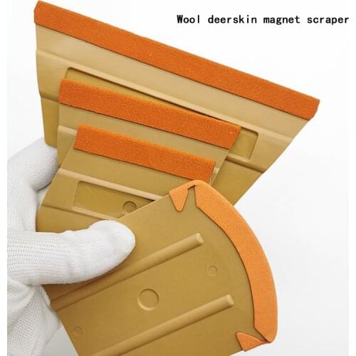 Vinyl Film Felt Edge Card Squeegee Car Foil Wrapping Suede Felt Scraper For Signs Graphics Walls Car Wrap Wet Apply K01