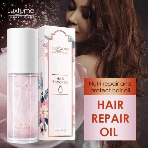 30ml hair repair oil Hair care essential oil flowing golden fragrance pink moisturizing nutrition natural hair products