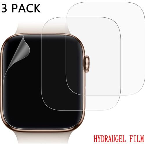 Hydrogel Screen protetor Soft Film For Apple Watch 6 SE 5 4 3 2 1 Full Coverage not glass For Iwatch 40MM 44MM 38MM 42M bumper