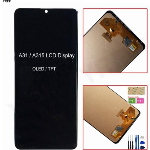 For Samsung Galaxy A31 A315 LCD Display With Touch Screen Digitizer Sensor Panel Assembly Repair Parts OLED/TFT Good Quality