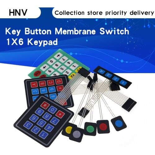 1 2 3 4 12 16 20 Key Button Membrane Switch 1x4 3x4 4x4 4x5 Keys Matrix Array Keyboard Keypad Control Panel DIY Kit For Arduino