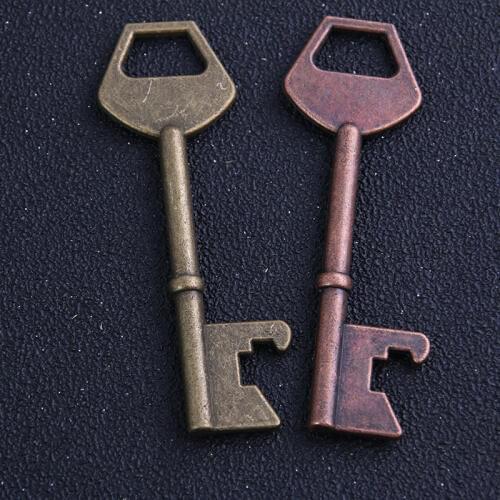 1pcs Two Color 23*73mm Key Pendant Charms For Jewelry Making Fashion DIY Handmade Decorative Key Charms