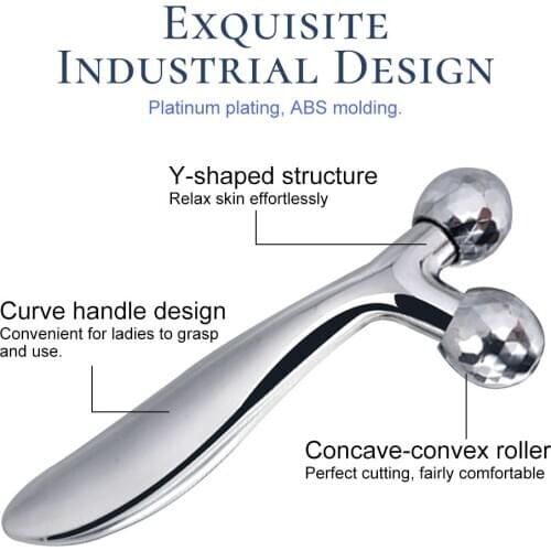 3D Facial Roller Massager 360 Rotate V Face Full Body Shape Massager Wrinkle Remover Y Shape Massager Facial Massage Tool