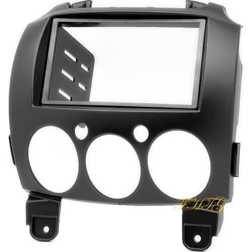 Car Radio Fascia,Dash Kit is suitable for 2010 Mazda 2,Double Din Car Audio Frame