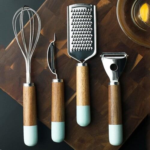 Wood Stainless Steel Fruit Knife Potato Peeler Vegetable Cutter Plane Grater Whisk Kitchen Portable Tools for Cucumber Carrot