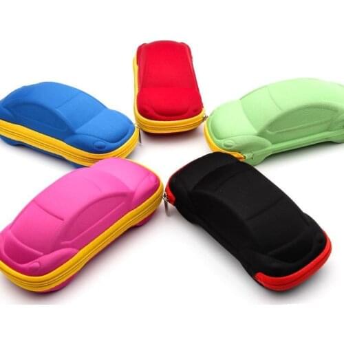 Children Car Shaped Glasses Case Cute Glasses Strage Bag Box Cases Kids Sunglasses Cases Automobile Styling Box