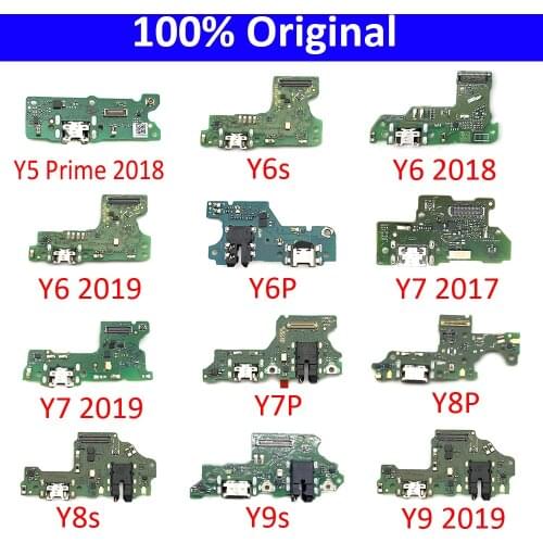 Dock Connector Micro USB Charger Charging Port Flex Cable Board For Huawei Y6 Y7 Y9 Y5 Prime 2018 2019 Replacement Parts