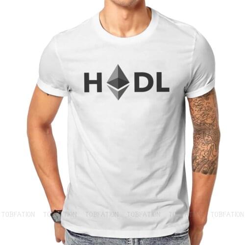 HODL ETH O Neck TShirt Ethereum Cryptocurrency Miners Fabric Basic T Shirt Mans Tops New Design Fluffy Big Sale