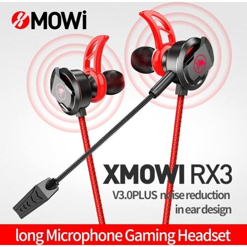 PLEXTONE xMowi RX3 Gaming Earphone in ear Headset Wired Headphones with Detachable Mic for Mobile Phone,Laptop,PC,PS5