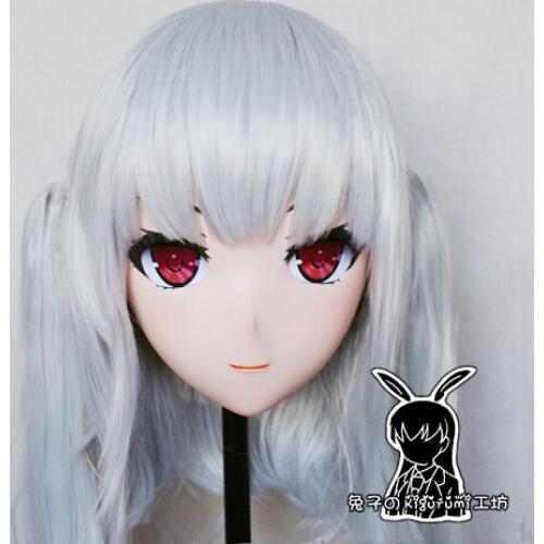 KM5164)Quality Handmade Female/Girl Resin 3/4 Head Japanese Cartoon Character Kagarino Kirie Cosplay Kigurumi Mask Crossdresser