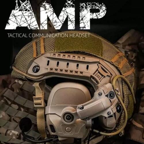 Set of FCS Amp Tactical Communication Shooting Hearing Protection Earphone Pickup Noise Reduction Communication Equipment