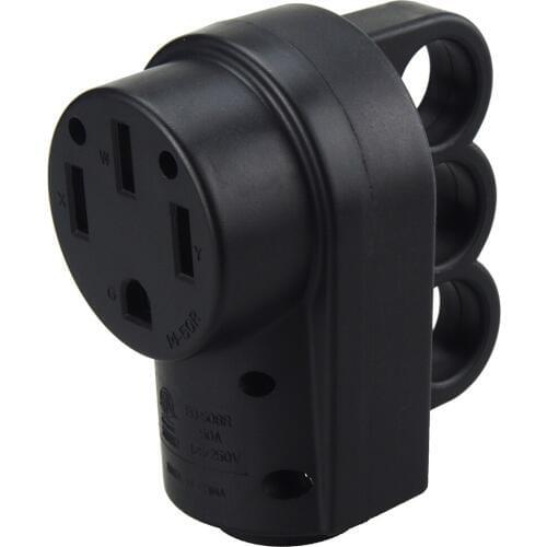[Nema 14-50R] 50 Amp Heavy Duty RV EV Replacement Socket, Nema 14-50R Female, 50AMP Replacement Power Assembly plug