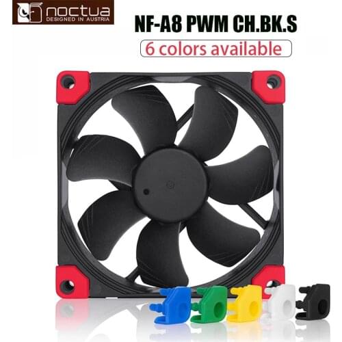 Noctua NF-A8 PWM chromax.black.swap 8025CPU chassis power supply fan 4pin temperature control