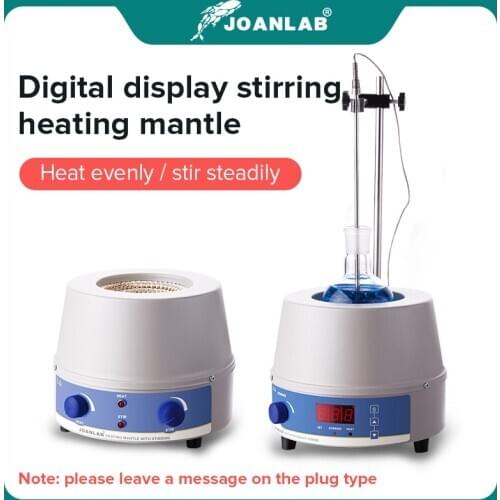 JOANLAB Official Store 1000ml Digital Electric Heating Mantle Magnetic Stirrer Lab Equipment With Thermal Regulator 110v To 220v