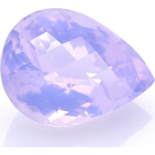 25,40 ct Amethyst Pear Cut with Chessboard