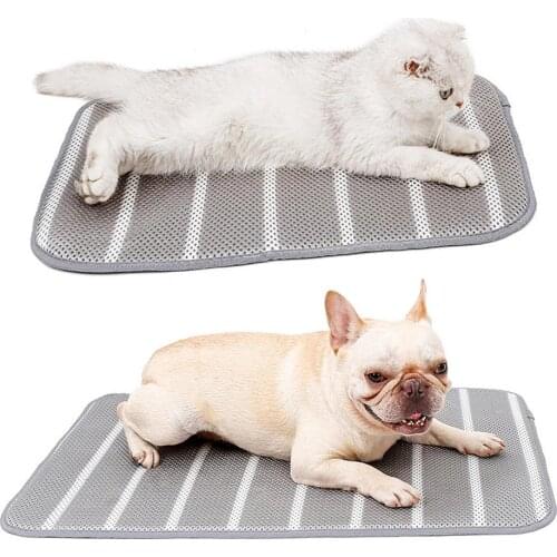 Dog Mat Summer Pet Cooling Pad Mat For Dogs Cat Blanket Sofa Breathable Pet Dog Bed Washable Dogs Car Seat Cover