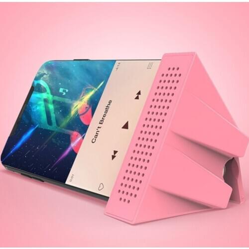 Portable Mini Sound Amplifier Mobile Phone Holder Receiver Player Base Universal Audio Speaker Cellphone Bracket Plug and Play