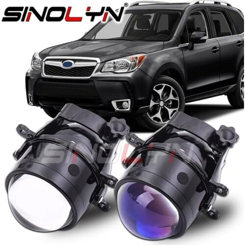 Sinolyn Blue Fog Light Lens Projector For Subaru BRZ/Legacy/Outback/WRX/Forester/Imprez/XV Crosstrek 3 Inch Bi Xenon Lens Tuning