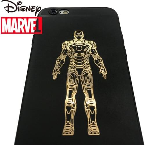 Disney Marvel Avengers Anime Cartoon Sticker Iron Man Mobile Phone Sticker Ultra-thin Mobile Phone Shell Metal Sticker