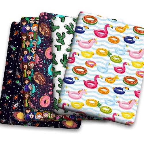 Spring Summer Cotton Super Dense Sewing Fabric Making Womens Wear Dress Children Clothing Home Clothes Cloth c01 0.5Meter