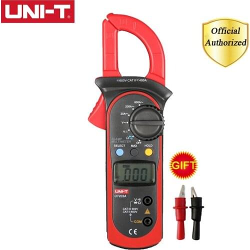 UNI-T UT202A 400-600A Ditgital Current Clamp Meters Diagnostic Tool Capacitance Tester NCV Test DC/AC Multi Tester