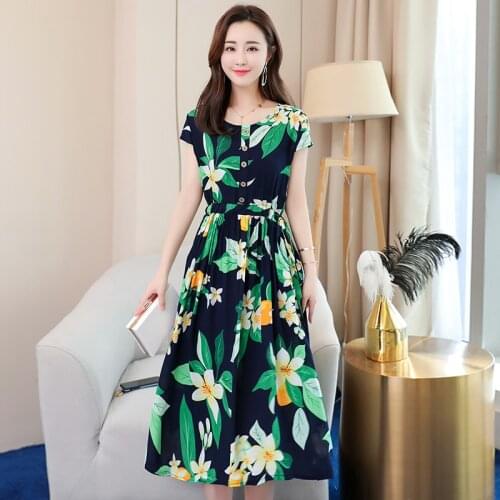 Vee Top Summer Dresses With Buttons