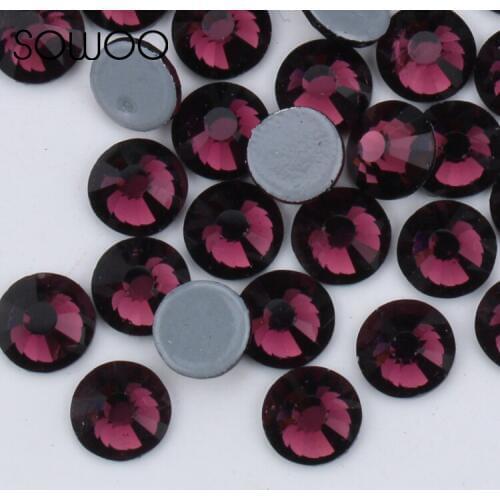 SS6-SS20 Amethyst Color similar SWA Rhinestone1440pcs/lot High quality Hotfix Rhinestones use for high-end clothing
