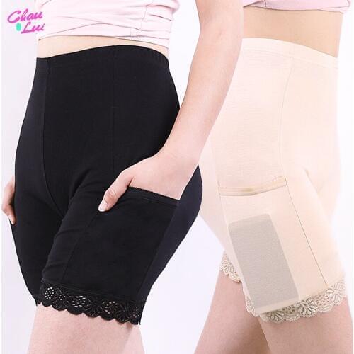 Chau Lui soft and comfortable cotton material boxer shorts safety pants for women panties plus big size high waist underwear