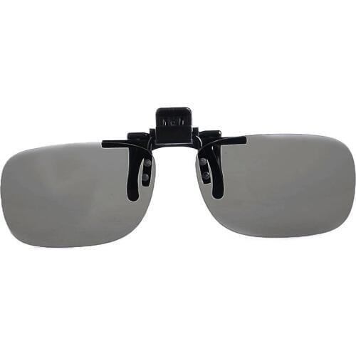 1 Pair Clip On Type Passive Circular Polarized 3D Glasses Clips for 3D TV Movie Drop Shipping Support