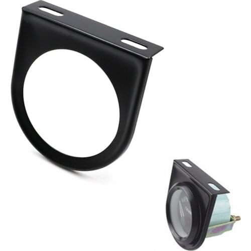 1pcs Universal Black Single Hole Car Gauge Holder 2 Inch 52mm Iron Bracket Auto Modified Meter Dash Pillar Mount Pod Face Panel