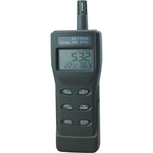 AZ77535 carbon dioxide gas detector, CO2 analyzers, temperature and humidity measurement, dew point tester