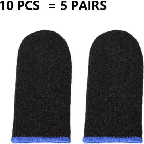 10pcs Mobile Game Fingertip Gloves for Gamer Sweatproof Anti-slip Touch Screen Finger Sleeve Breathable Gaming Fingertip Cover