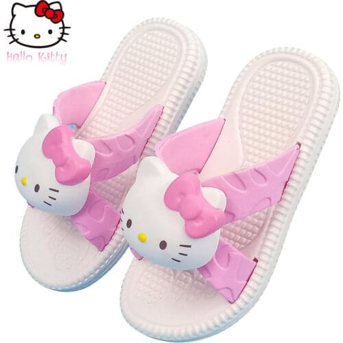 Шлепанцы для девочек Hello Kitty China At AliExpress