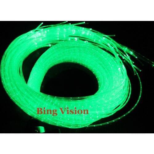 Fiber curtain kit with 150pcs twinkle calbe 3.1m long+16W LED light engine RGB color with remote