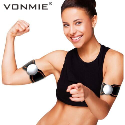 VONMIE EMS Trainer S4B02 Arms Massager Vibrating Slimming Fitness Body Weight Loss Toner Tens Machine Physiotherapy ABS Device