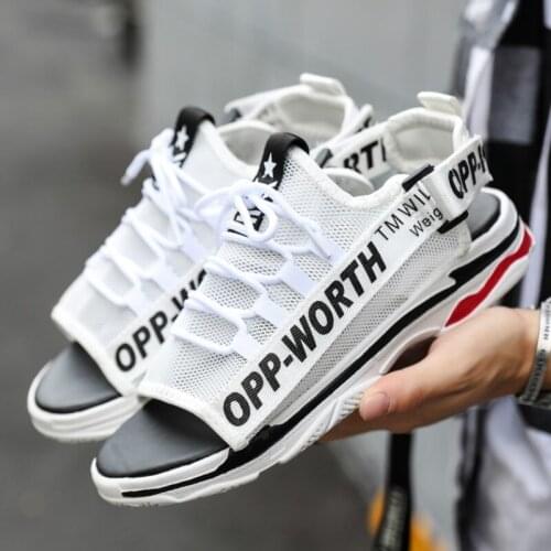 WEH 2020 trend Outdoor Non-slip Men Casual Shoes Summer Light Breathable Trend Men Sandals Fashion Mens Beach Shoes Zapatos