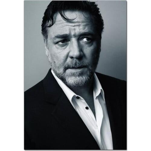 New Arrival Russell Crowe Actor Canvas Painting Poster Home Decor Cloth Fabric Wall Art Poster for Living Room 20x30cm,27x40cm
