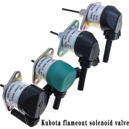 For Kubota Komatsu 1C010-60015 17208-60016 1A021-60017 1G772-60012 flameout solenoid valve flameout switch